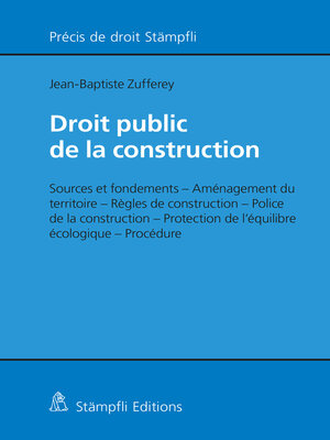 cover image of Droit public de la construction